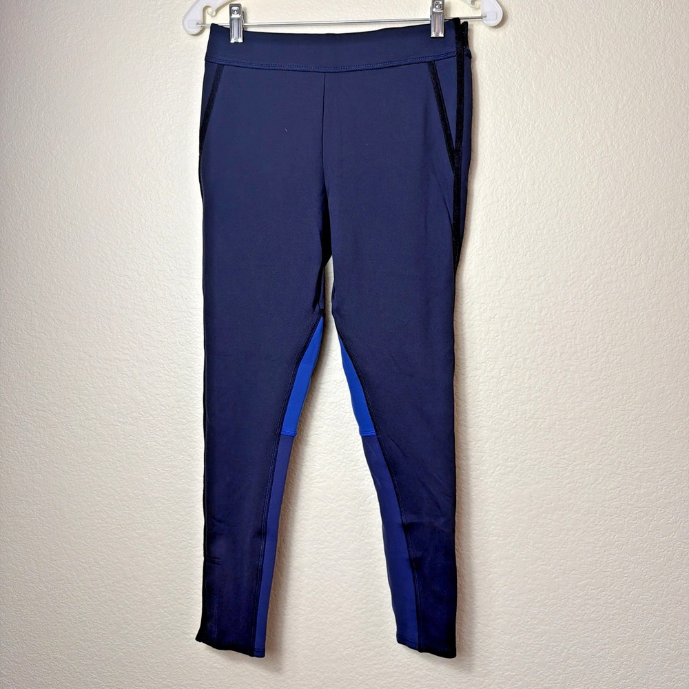 James Perse Y/Osemite Color Block Leggings Size 1 Small Blue Performance Run
